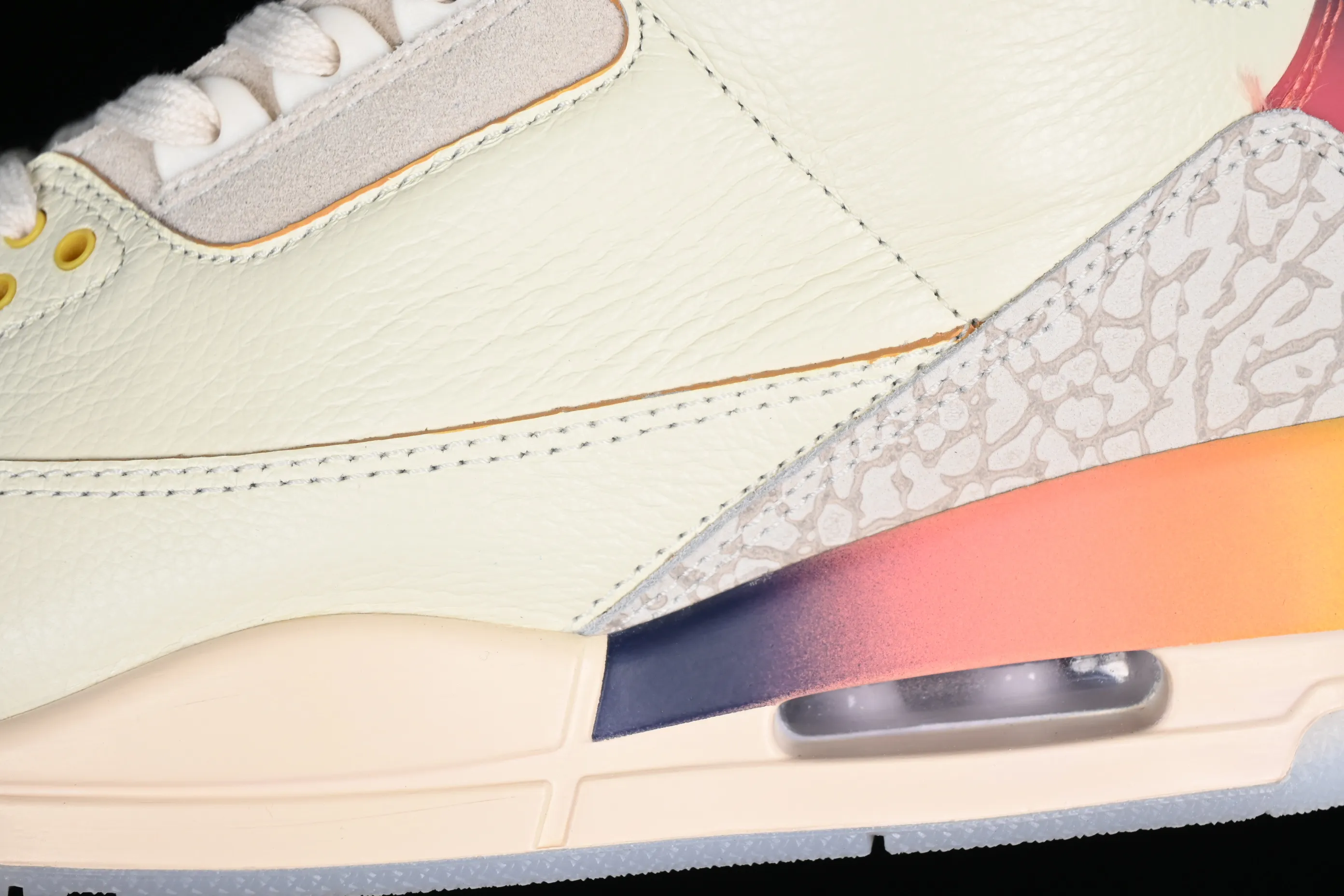 All categories Air Jordan Jordan series basketball shoes Air Jordan 3 L version J.Balvin x Air Jordan 3 Retro AJ3 Joe 3 rainbow gradient FN0344-901
